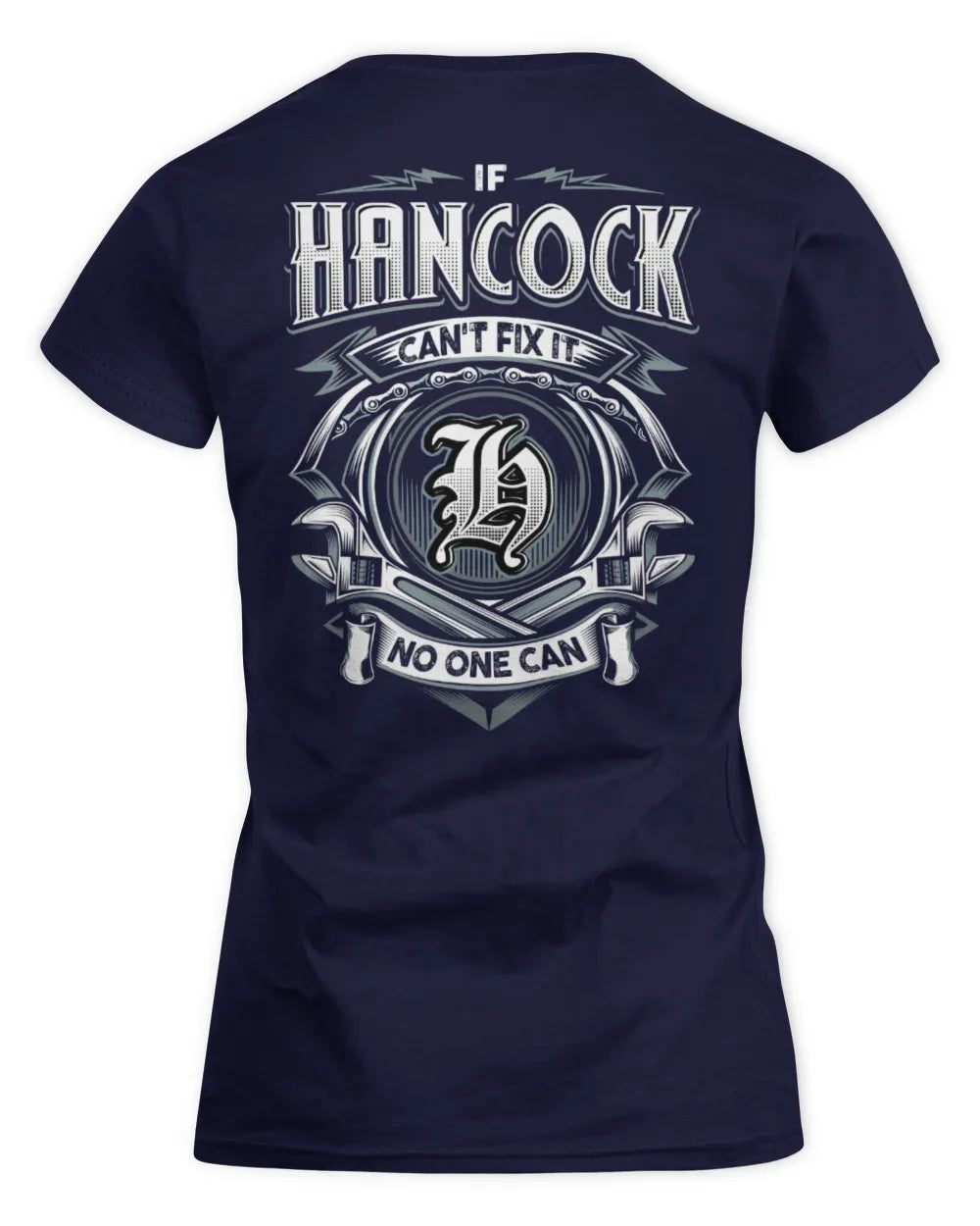 HANCOCK AP81-K4-626 - Personalized Ahmed Quote Apparel “If Ahmed Can't Fix It, No One Can” - Women's Standard T-Shirt - Navy