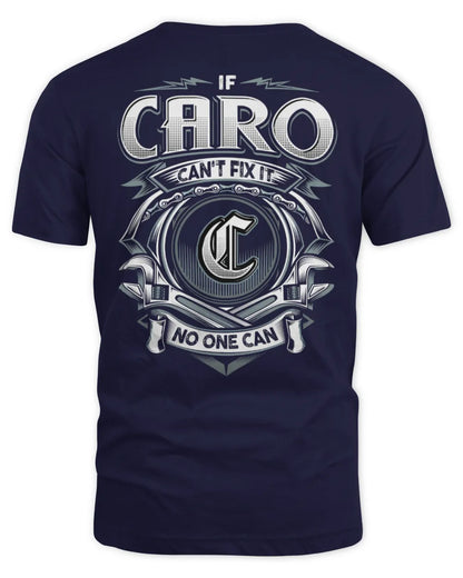 CARO AP81-K4-626 - Personalized Ahmed Quote Apparel “If Ahmed Can't Fix It, No One Can” - Unisex Standard T-Shirt - Navy