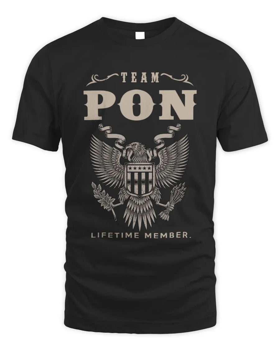 PON TP06-K82 – Personalized Classic Style Apparel “Team NAME Lifetime Member”