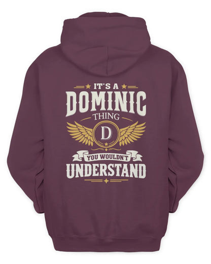DOMINIC KT06-M008 It’s a [NAME] Thing – You Wouldn’t Understand | Personalized Vintage T-Shirt - Unisex Hoodie - Maroon