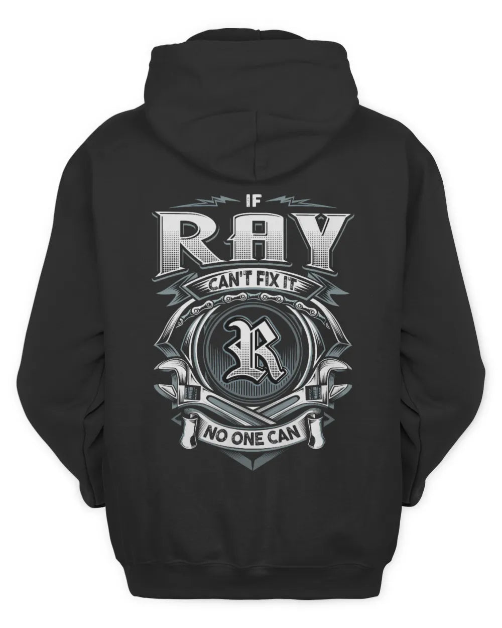 RAY AP81-K4-626 - Personalized Ahmed Quote Apparel “If Ahmed Can't Fix It, No One Can” - Unisex Hoodie - Black
