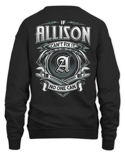 ALLISON AP81-K4-626 - Personalized Ahmed Quote Apparel “If Ahmed Can't Fix It, No One Can” - Unisex Sweatshirt - Black