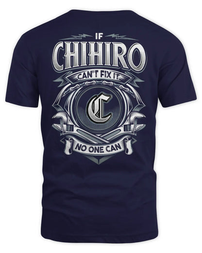 CHIHIRO AP81-K4-626 - Personalized Ahmed Quote Apparel “If Ahmed Can't Fix It, No One Can” - Unisex Standard T-Shirt - Navy