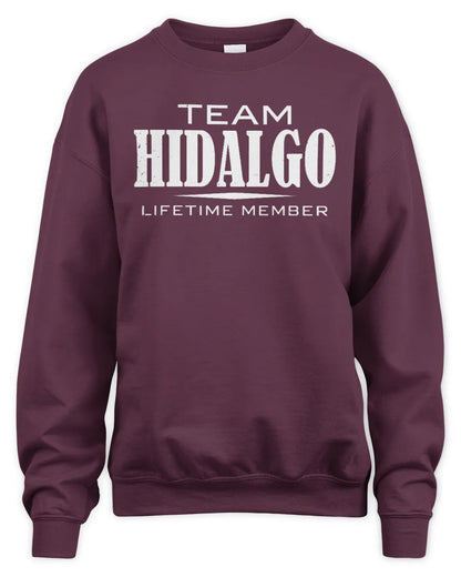 HIDALGO BL62-K4-128 - Personalized “Team NAME Lifetime Member” - Unisex Sweatshirt - Maroon