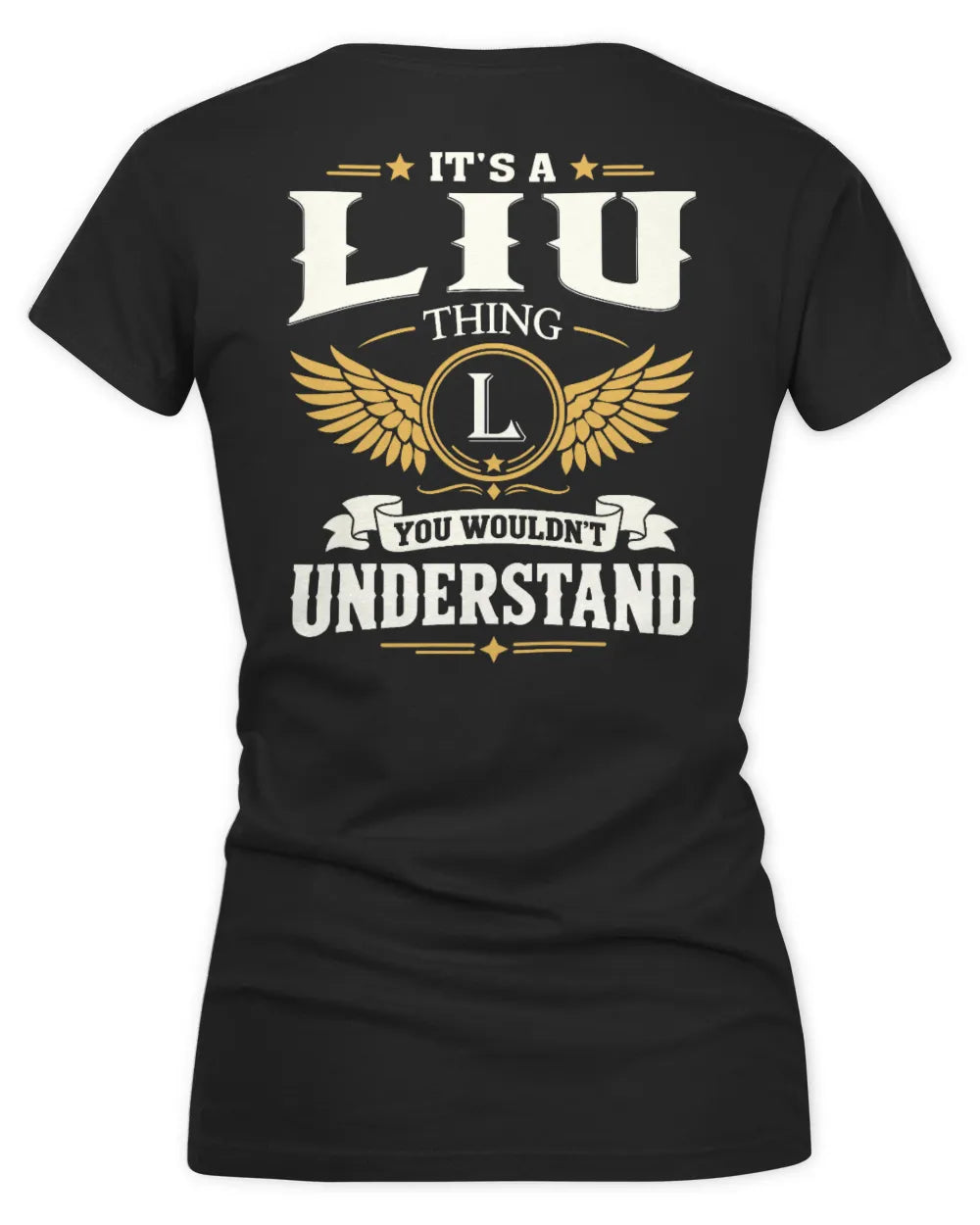 LIU KT06-M008 It’s a [NAME] Thing – You Wouldn’t Understand | Personalized Vintage T-Shirt - Women's V-Neck T-Shirt - Black