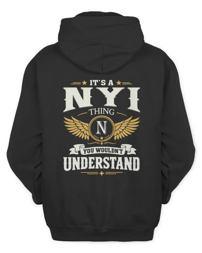 NYI KT06-M008 It’s a [NAME] Thing – You Wouldn’t Understand | Personalized Vintage T-Shirt - Unisex Hoodie - Black
