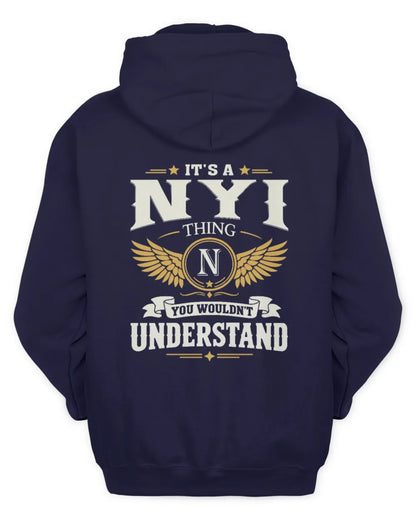 NYI KT06-M008 It’s a [NAME] Thing – You Wouldn’t Understand | Personalized Vintage T-Shirt - Unisex Hoodie - Navy