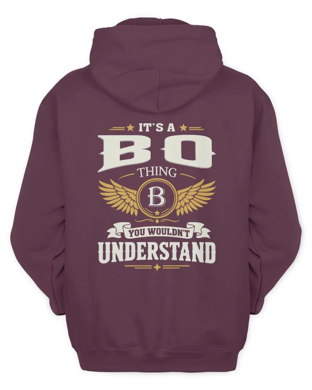 BO KT06-M008 It’s a [NAME] Thing – You Wouldn’t Understand | Personalized Vintage T-Shirt - Unisex Hoodie - Maroon