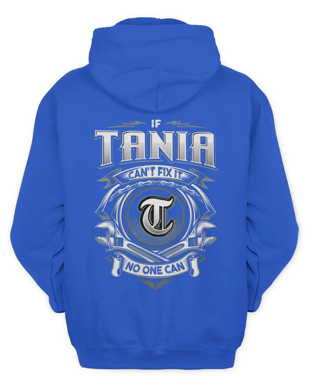 TANIA AP81-K4-626 - Personalized Ahmed Quote Apparel “If Ahmed Can't Fix It, No One Can” - Unisex Hoodie - Royal