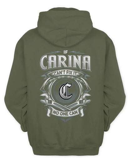 CARINA AP81-K4-626 - Personalized Ahmed Quote Apparel “If Ahmed Can't Fix It, No One Can” - Unisex Hoodie - Military Green