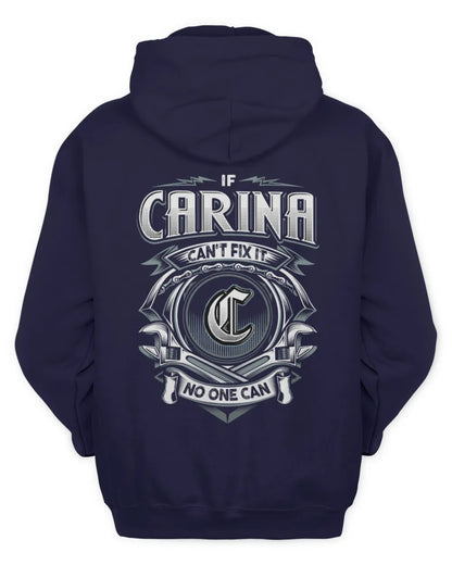 CARINA AP81-K4-626 - Personalized Ahmed Quote Apparel “If Ahmed Can't Fix It, No One Can” - Unisex Hoodie - Navy