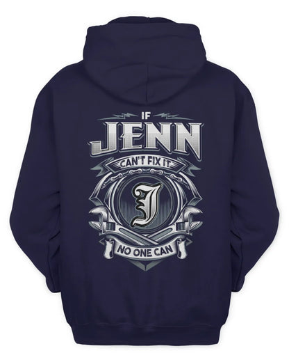 JENN AP81-K4-626 - Personalized Ahmed Quote Apparel “If Ahmed Can't Fix It, No One Can” - Unisex Hoodie - Navy