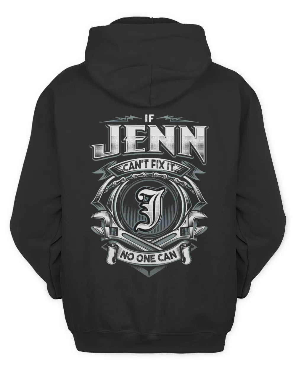 JENN AP81-K4-626 - Personalized Ahmed Quote Apparel “If Ahmed Can't Fix It, No One Can” - Unisex Hoodie - Black