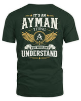 AYMAN KT06-M008 It’s a [NAME] Thing – You Wouldn’t Understand | Personalized Vintage T-Shirt - Unisex Standard T-Shirt - Forest Green