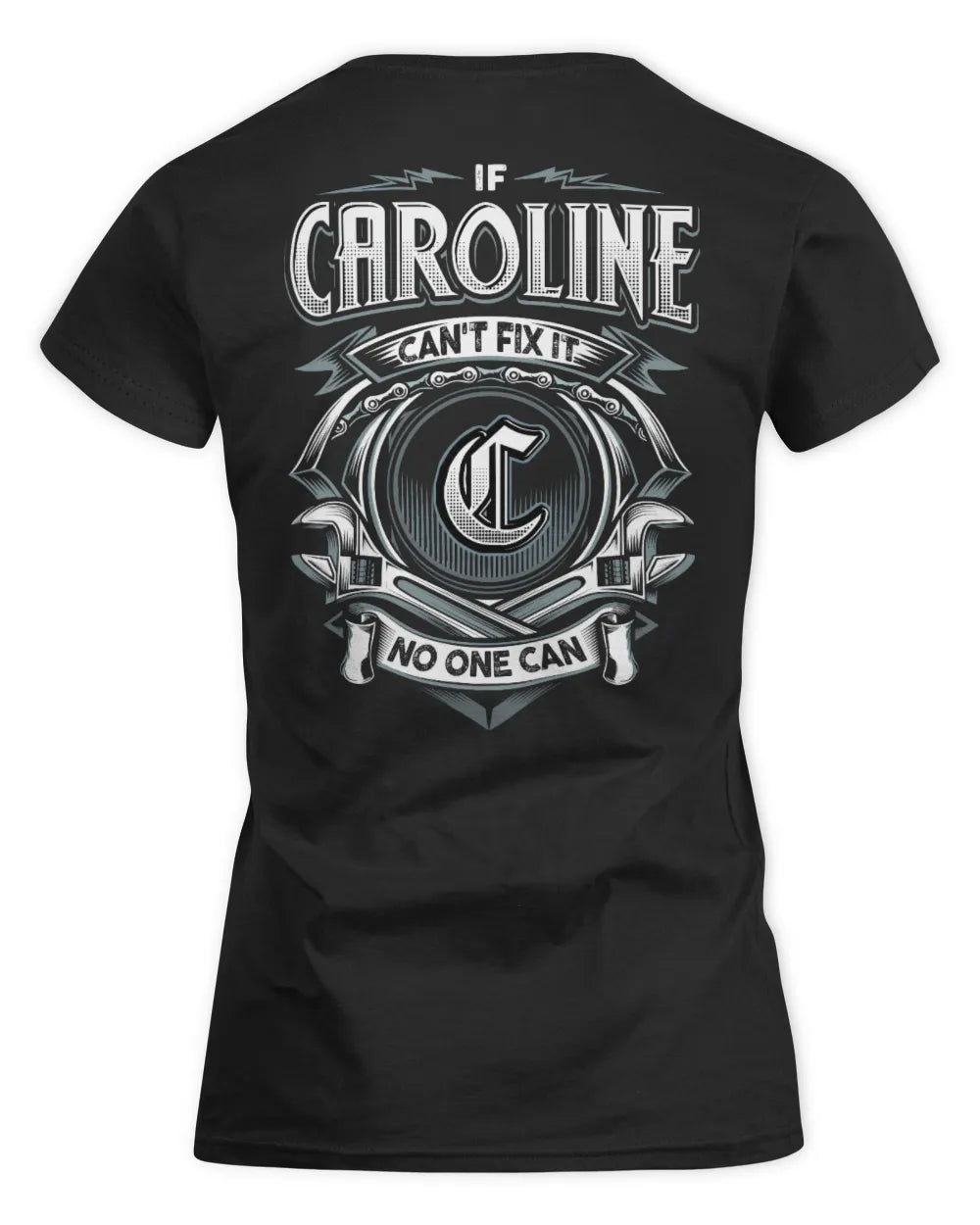 CAROLINE AP81-K4-626 - Personalized Ahmed Quote Apparel “If Ahmed Can't Fix It, No One Can” - Women's Standard T-Shirt - Black