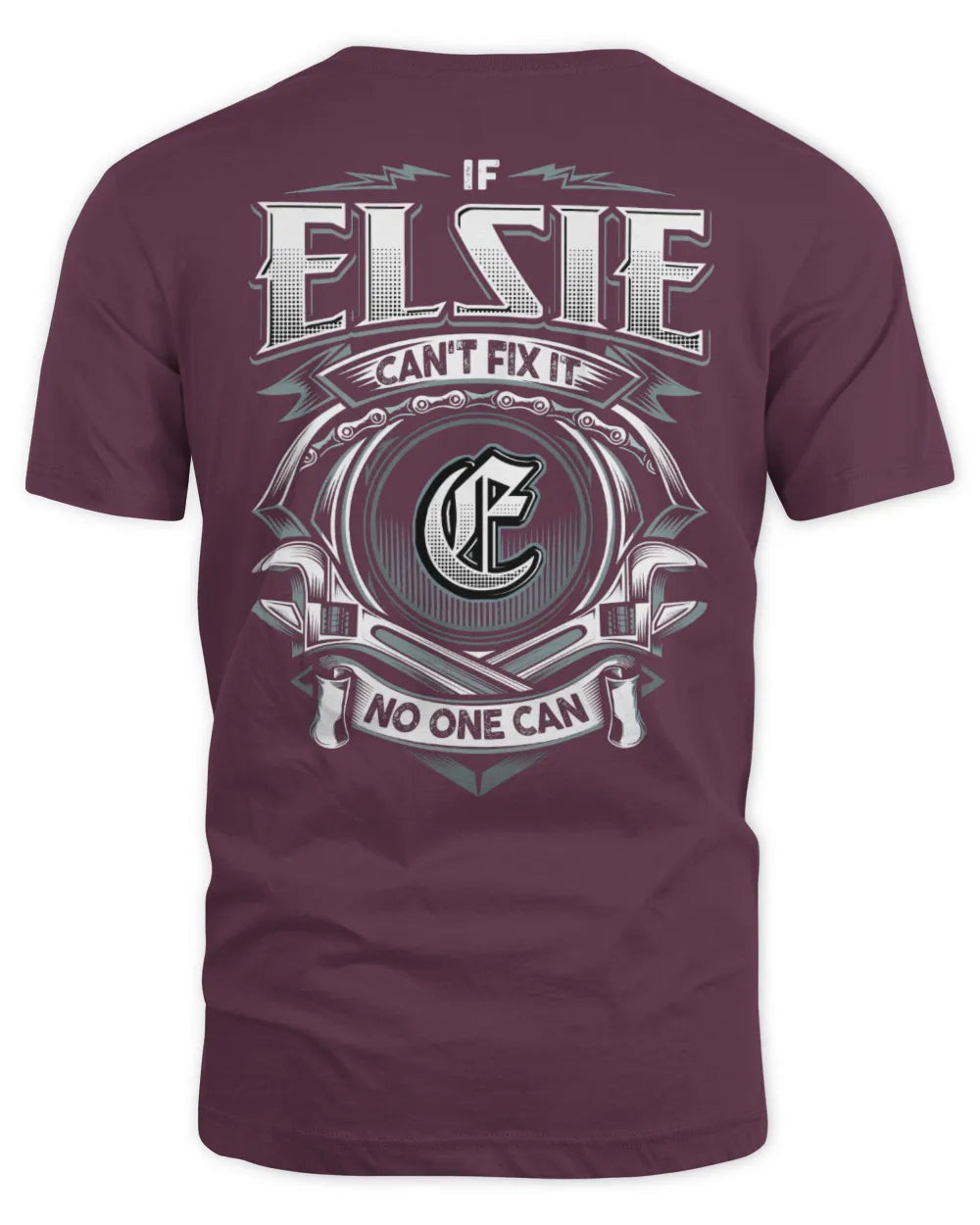 ELSIE AP81-K4-626 - Personalized Ahmed Quote Apparel “If Ahmed Can't Fix It, No One Can” - Unisex Standard T-Shirt - Maroon