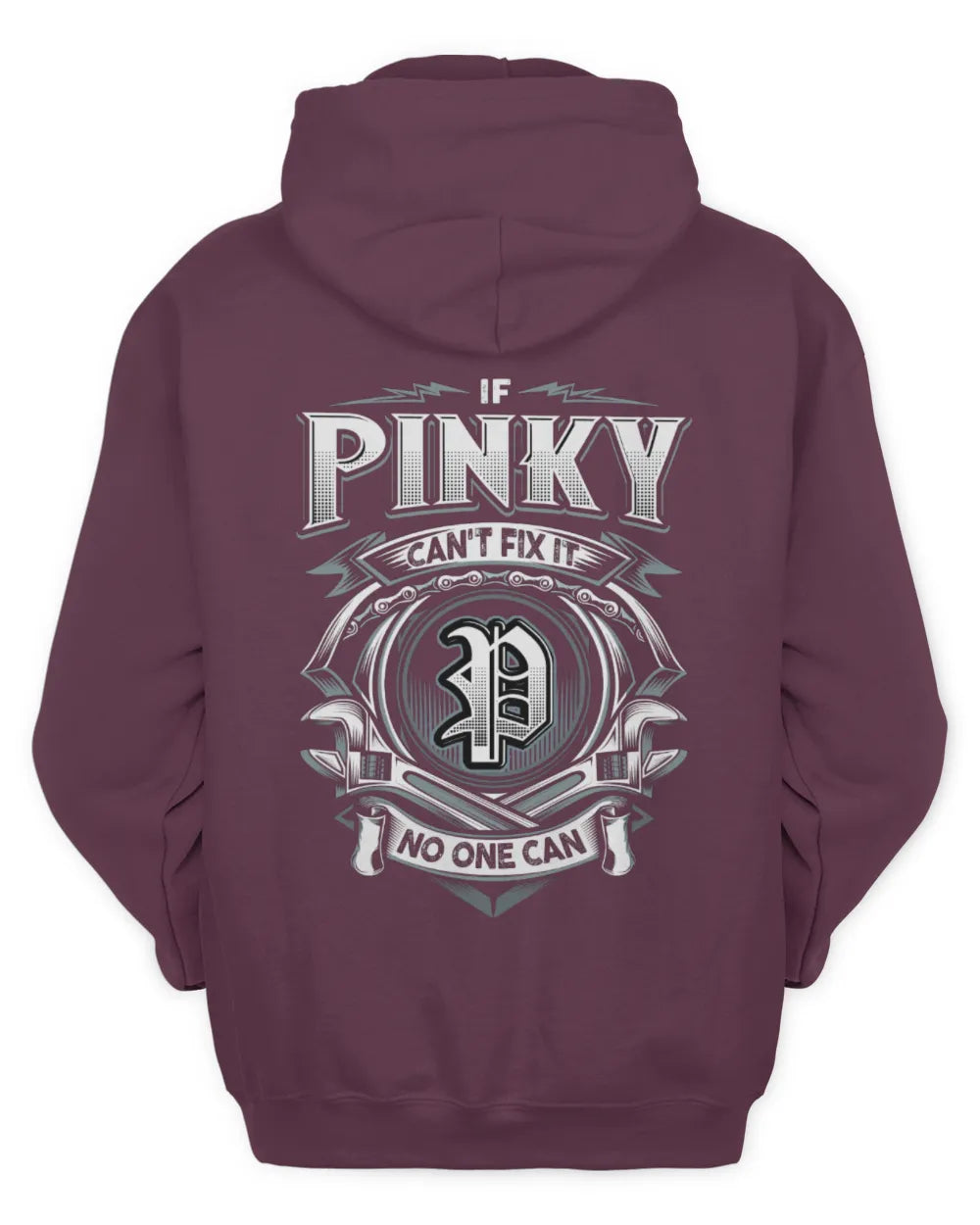 PINKY AP81-K4-626 - Personalized Ahmed Quote Apparel “If Ahmed Can't Fix It, No One Can” - Unisex Hoodie - Maroon
