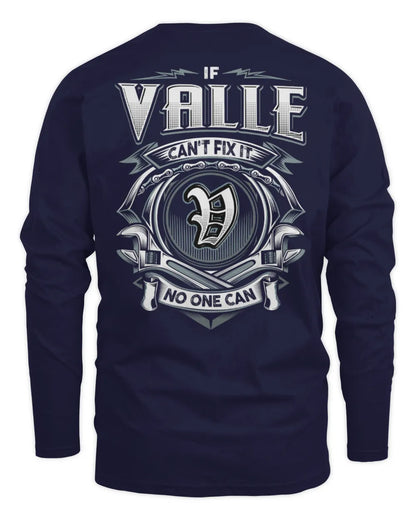 VALLE AP81-K4-626 - Personalized Ahmed Quote Apparel “If Ahmed Can't Fix It, No One Can” - Men's Long Sleeved T-Shirt - Navy