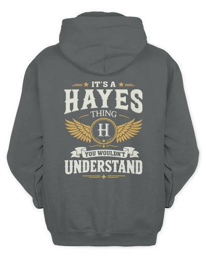 HAYES KT06-M008 It’s a [NAME] Thing – You Wouldn’t Understand | Personalized Vintage T-Shirt - Unisex Hoodie - Charcoal
