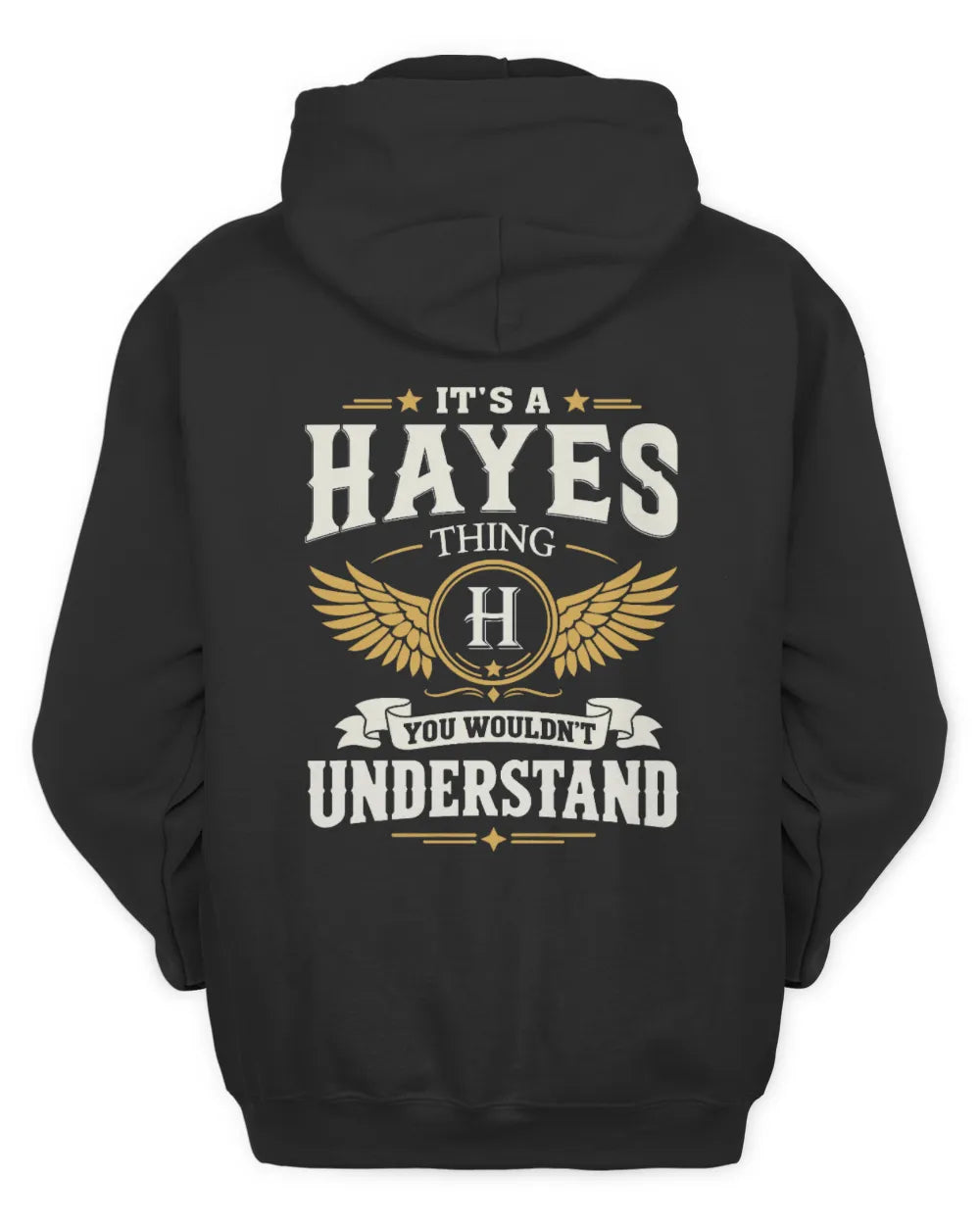 HAYES KT06-M008 It’s a [NAME] Thing – You Wouldn’t Understand | Personalized Vintage T-Shirt - Unisex Hoodie - Black