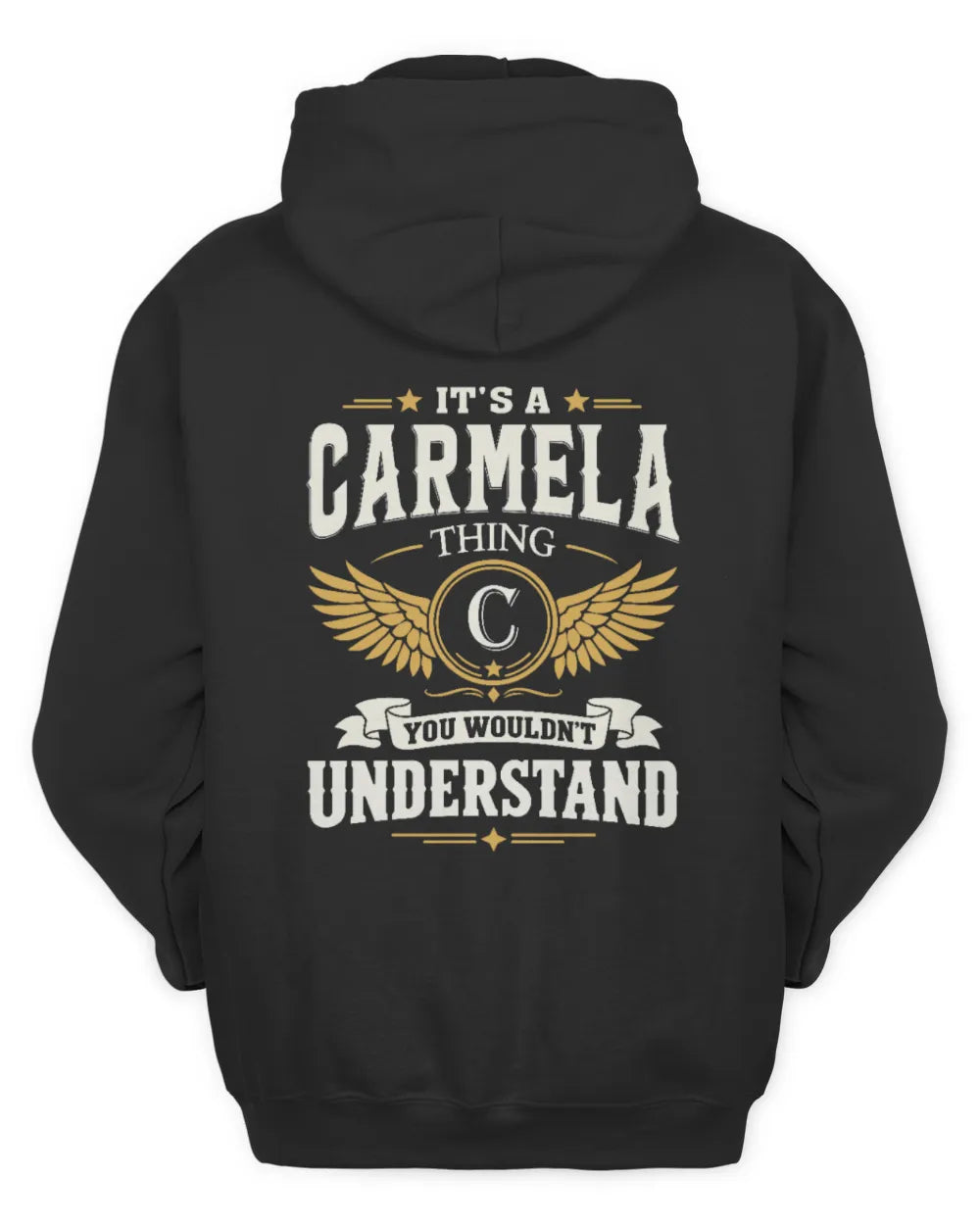 CARMELA KT06-M008 It’s a [NAME] Thing – You Wouldn’t Understand | Personalized Vintage T-Shirt - Unisex Hoodie - Black