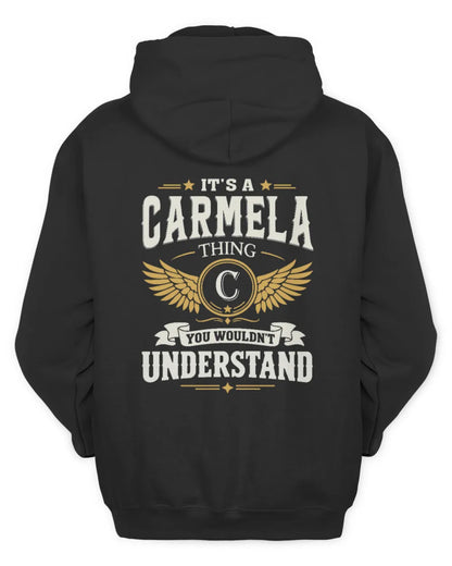 CARMELA KT06-M008 It’s a [NAME] Thing – You Wouldn’t Understand | Personalized Vintage T-Shirt - Unisex Hoodie - Black