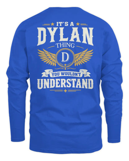 DYLAN KT06-M008 It’s a [NAME] Thing – You Wouldn’t Understand | Personalized Vintage T-Shirt - Men's Long Sleeved T-Shirt - Royal