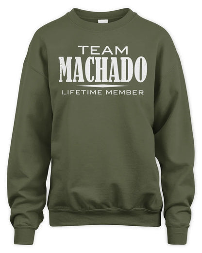MACHADO BL62-K4-128 - Personalized “Team NAME Lifetime Member” - Unisex Sweatshirt - Military Green