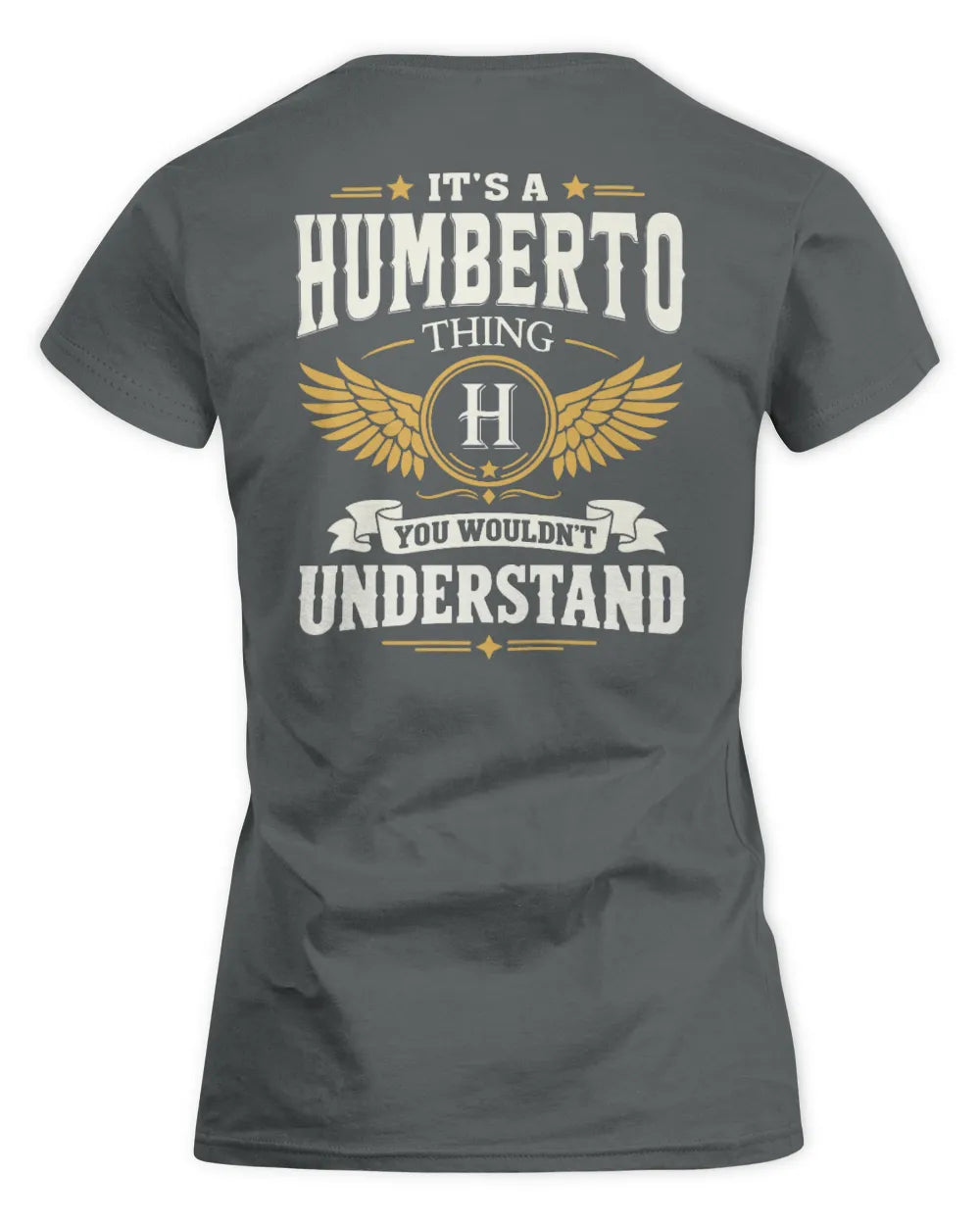 HUMBERTO KT06-M008 It’s a [NAME] Thing – You Wouldn’t Understand | Personalized Vintage T-Shirt - Women's Standard T-Shirt - Charcoal