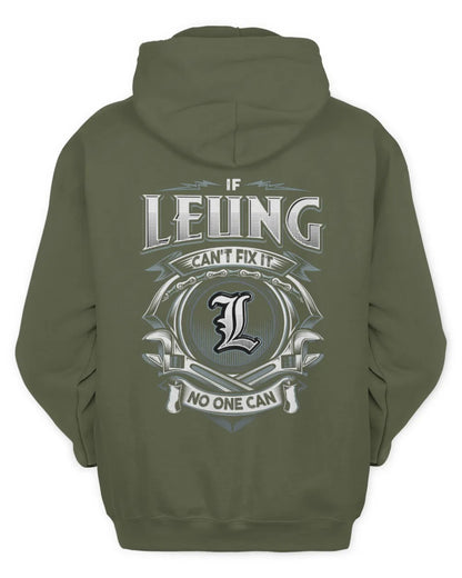 LEUNG AP81-K4-626 - Personalized Ahmed Quote Apparel “If Ahmed Can't Fix It, No One Can” - Unisex Hoodie - Military Green