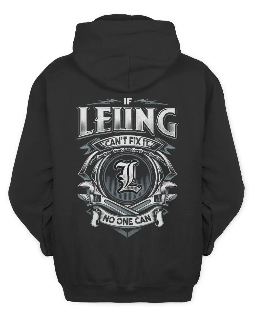 LEUNG AP81-K4-626 - Personalized Ahmed Quote Apparel “If Ahmed Can't Fix It, No One Can” - Unisex Hoodie - Black