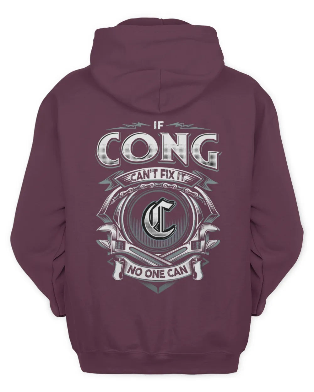 CONG AP81-K4-626 - Personalized Ahmed Quote Apparel “If Ahmed Can't Fix It, No One Can” - Unisex Hoodie - Maroon