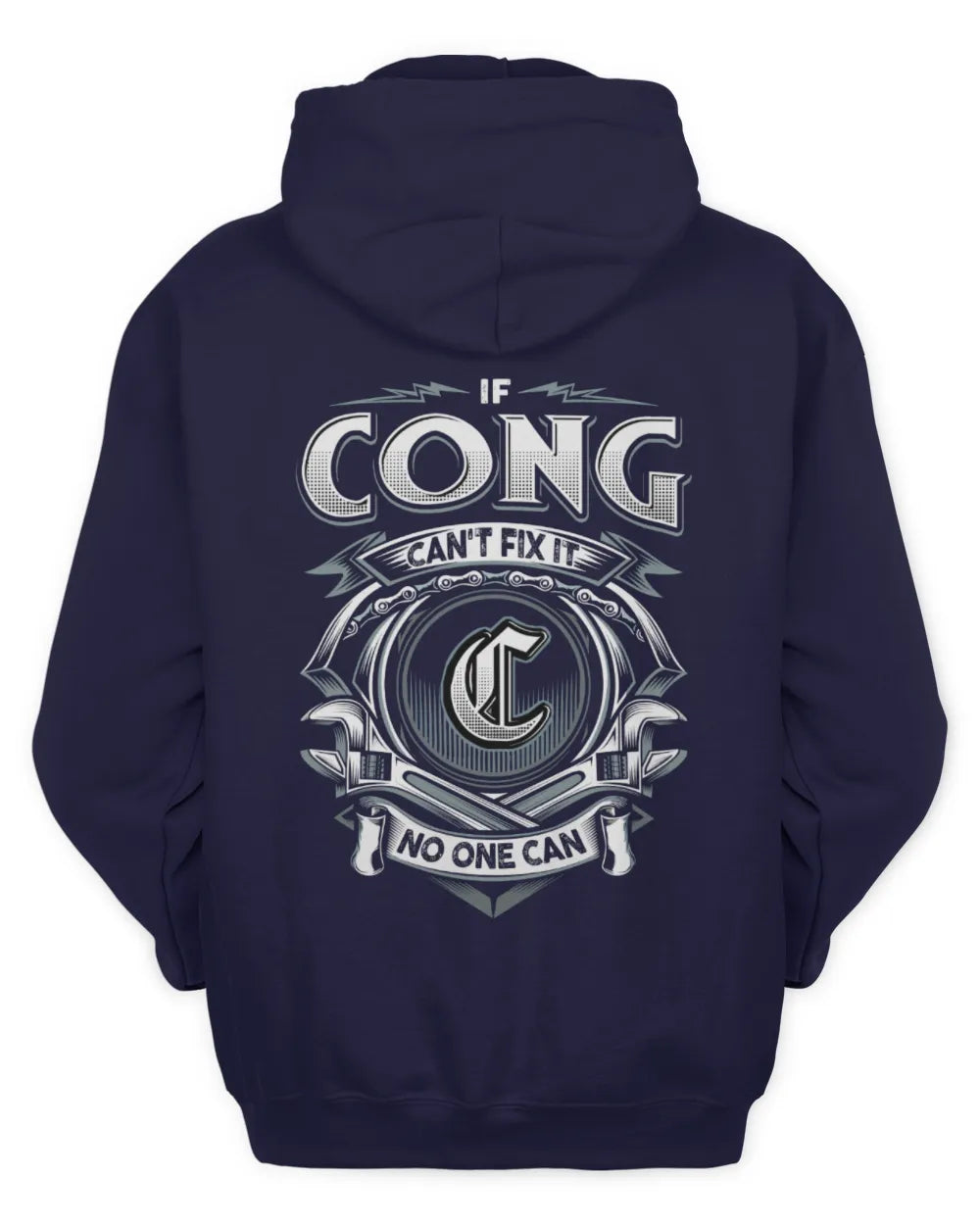 CONG AP81-K4-626 - Personalized Ahmed Quote Apparel “If Ahmed Can't Fix It, No One Can” - Unisex Hoodie - Navy