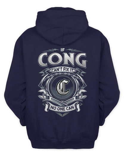 CONG AP81-K4-626 - Personalized Ahmed Quote Apparel “If Ahmed Can't Fix It, No One Can” - Unisex Hoodie - Navy