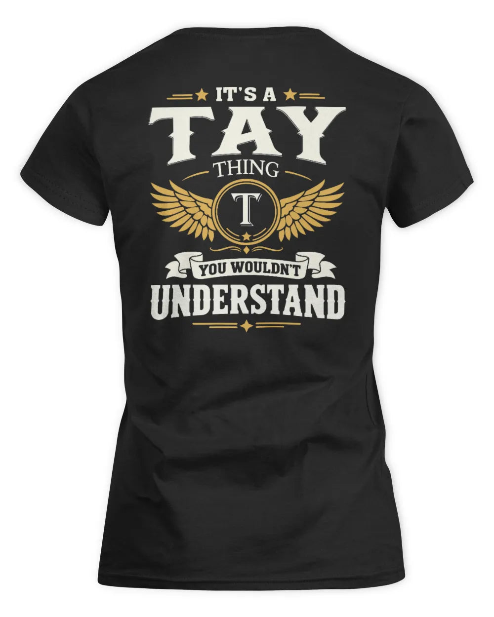 TAY KT06-M008 It’s a [NAME] Thing – You Wouldn’t Understand | Personalized Vintage T-Shirt - Women's Standard T-Shirt - Black