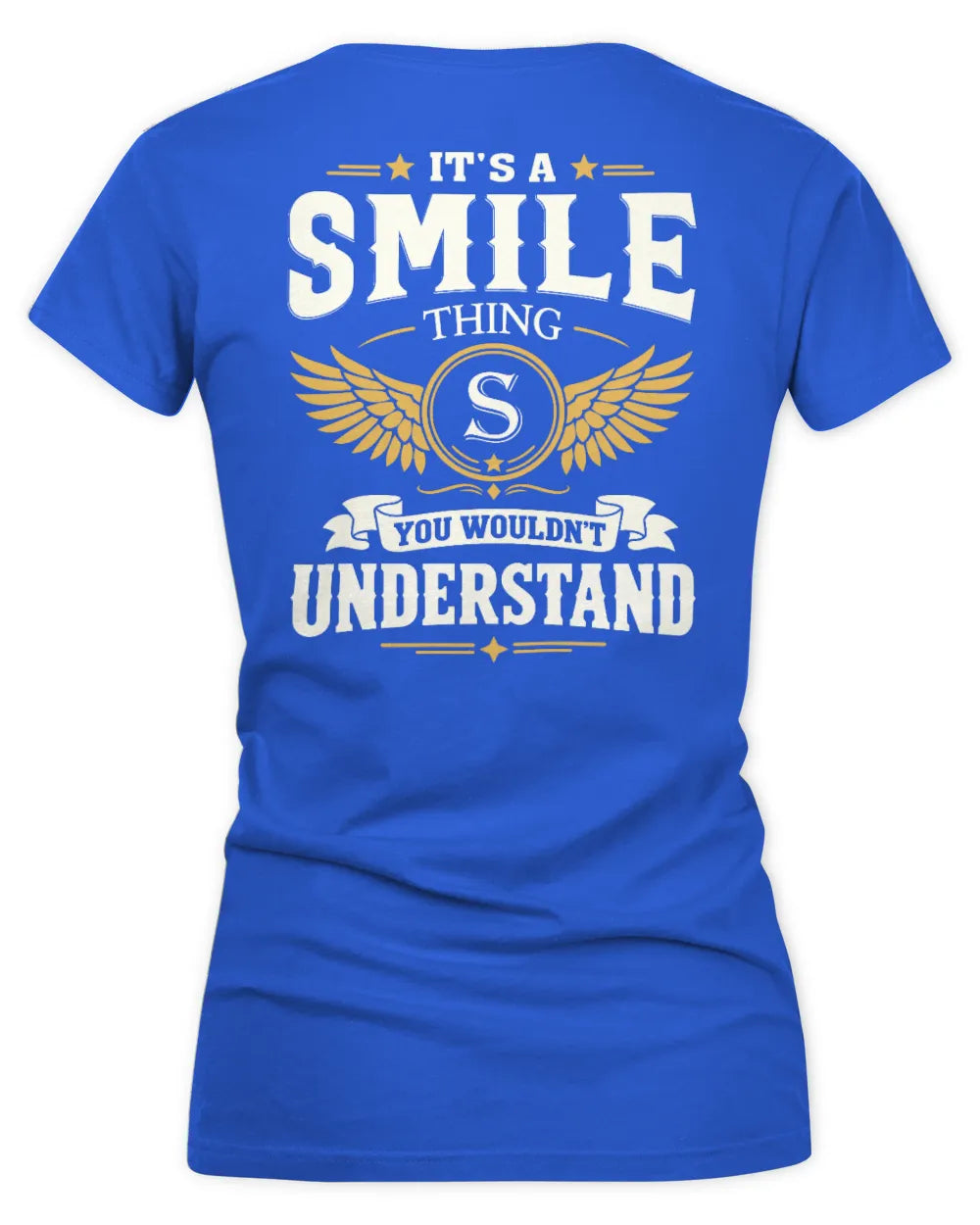 SMILE KT06-M008 It’s a [NAME] Thing – You Wouldn’t Understand | Personalized Vintage T-Shirt - Women's V-Neck T-Shirt - Royal