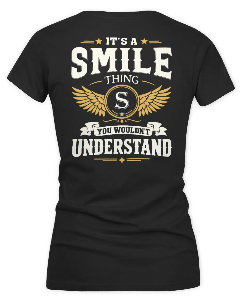 SMILE KT06-M008 It’s a [NAME] Thing – You Wouldn’t Understand | Personalized Vintage T-Shirt - Women's V-Neck T-Shirt - Black