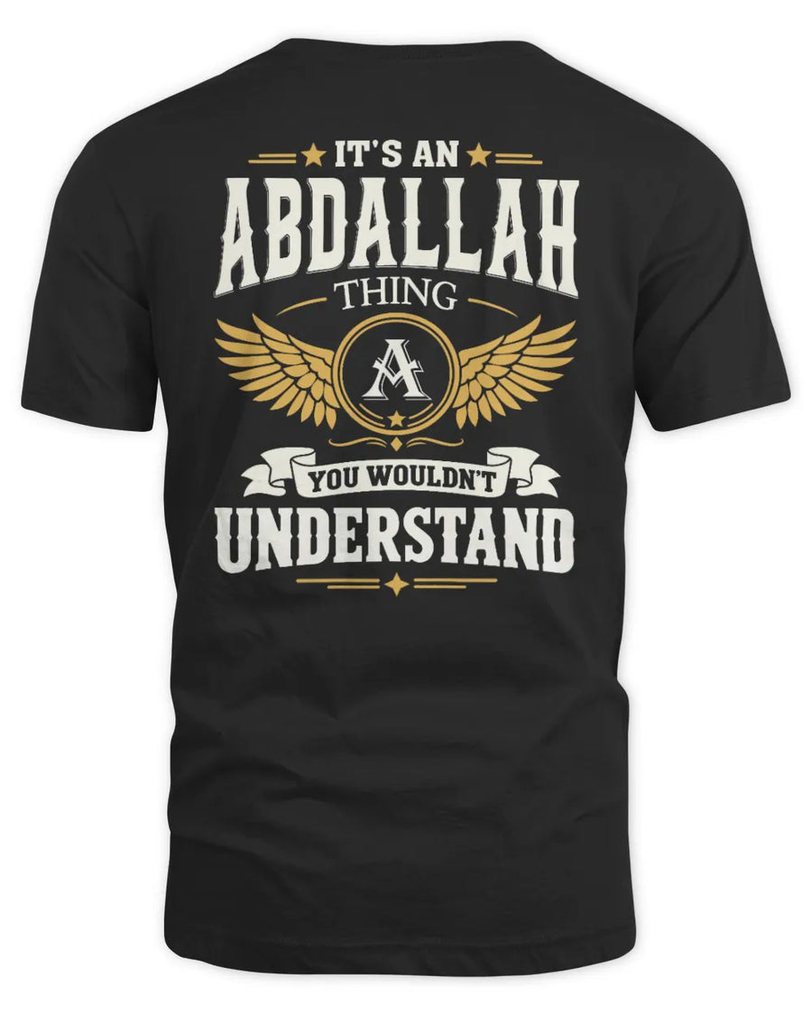 ABDALLAH KT06-M008 It’s a [NAME] Thing – You Wouldn’t Understand | Personalized Vintage T-Shirt