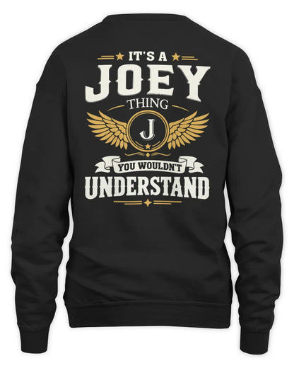 JOEY KT06-M008 It’s a [NAME] Thing – You Wouldn’t Understand | Personalized Vintage T-Shirt - Unisex Sweatshirt - Black
