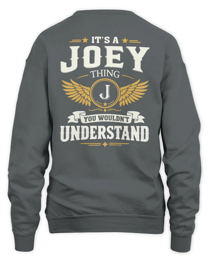 JOEY KT06-M008 It’s a [NAME] Thing – You Wouldn’t Understand | Personalized Vintage T-Shirt - Unisex Sweatshirt - Charcoal
