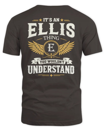 ELLIS KT06-M008 It’s a [NAME] Thing – You Wouldn’t Understand | Personalized Vintage T-Shirt - Unisex Standard T-Shirt - Dark Chocolate