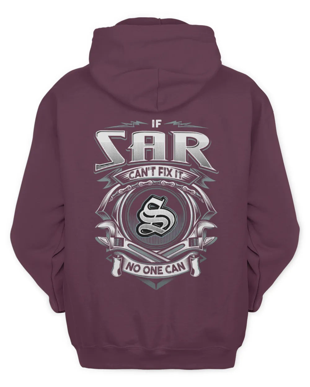 SAR AP81-K4-626 - Personalized Ahmed Quote Apparel “If Ahmed Can't Fix It, No One Can” - Unisex Hoodie - Maroon