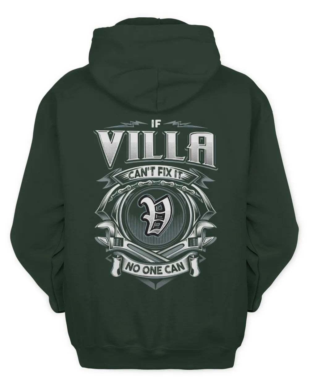 VILLA AP81-K4-626 - Personalized Ahmed Quote Apparel “If Ahmed Can't Fix It, No One Can” - Unisex Hoodie - Forest Green