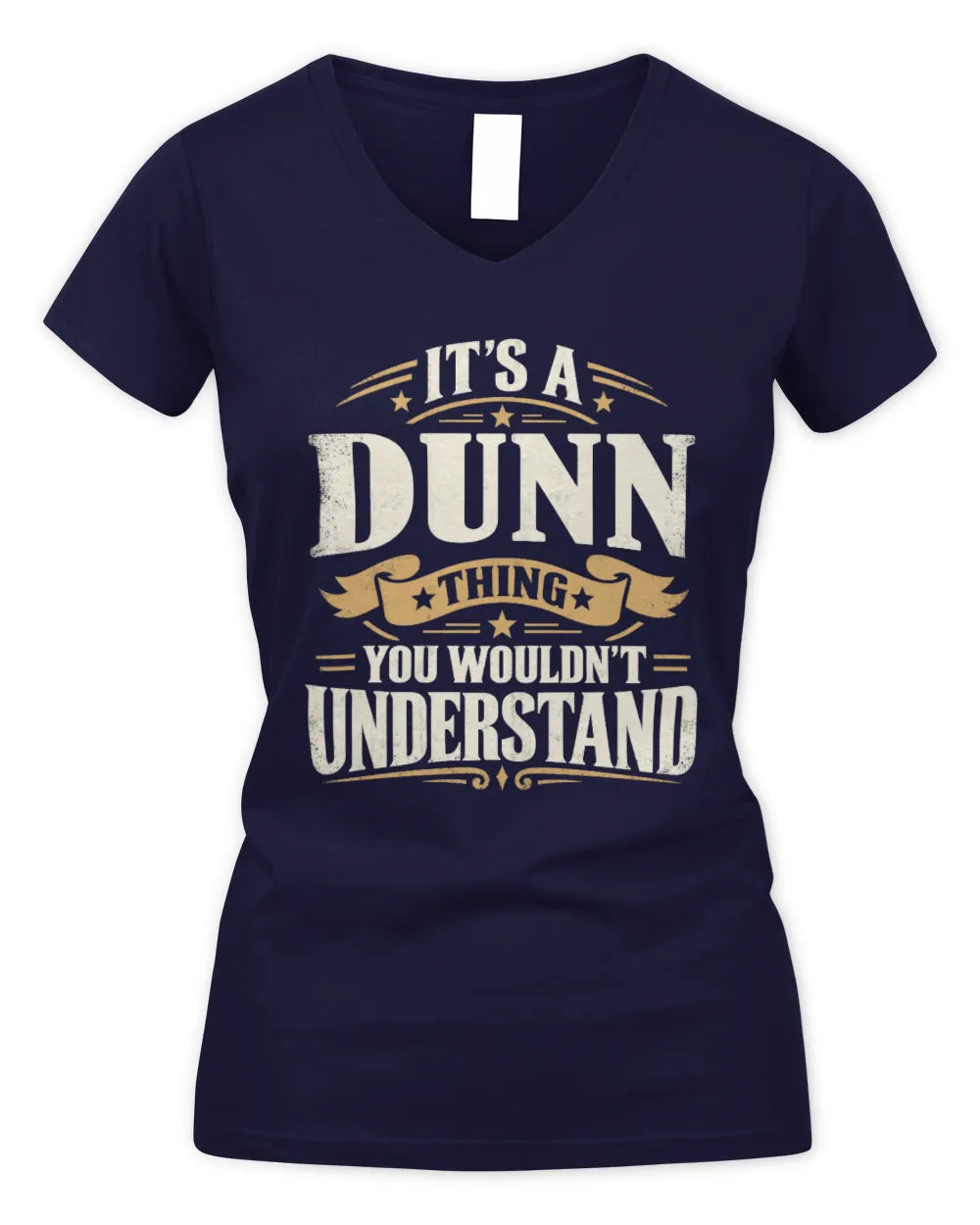 DUNN P08 TH51 - Personalized “It’s a/an [NAME] Thing – You Wouldn’t Understand” Shirt - Women's V-Neck T-Shirt - Navy