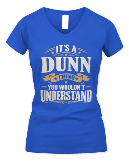 DUNN P08 TH51 - Personalized “It’s a/an [NAME] Thing – You Wouldn’t Understand” Shirt - Women's V-Neck T-Shirt - Royal