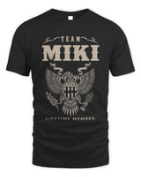 MIKI TP06-K82 – Personalized Classic Style Apparel “Team NAME Lifetime Member” - Unisex Standard T-Shirt - Black