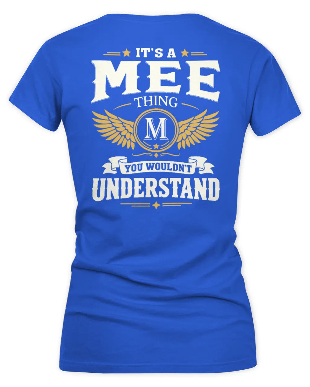 MEE KT06-M008 It’s a [NAME] Thing – You Wouldn’t Understand | Personalized Vintage T-Shirt - Women's V-Neck T-Shirt - Royal