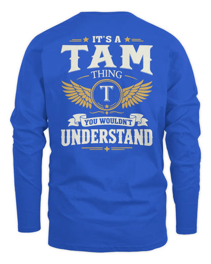 TAM KT06-M008 It’s a [NAME] Thing – You Wouldn’t Understand | Personalized Vintage T-Shirt - Men's Long Sleeved T-Shirt - Royal