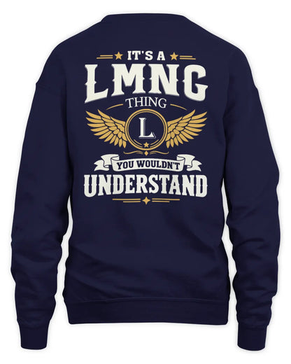 LMNG KT06-M008 It’s a [NAME] Thing – You Wouldn’t Understand | Personalized Vintage T-Shirt - Unisex Sweatshirt - Navy