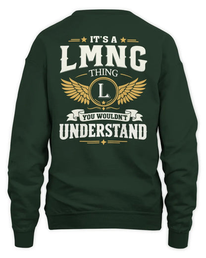LMNG KT06-M008 It’s a [NAME] Thing – You Wouldn’t Understand | Personalized Vintage T-Shirt - Unisex Sweatshirt - Forest Green
